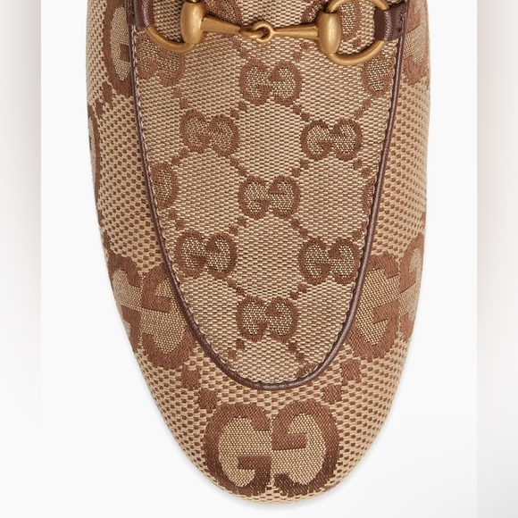 GUCCI Princetown Canvas Mule Slippers - Picture 4 of 11